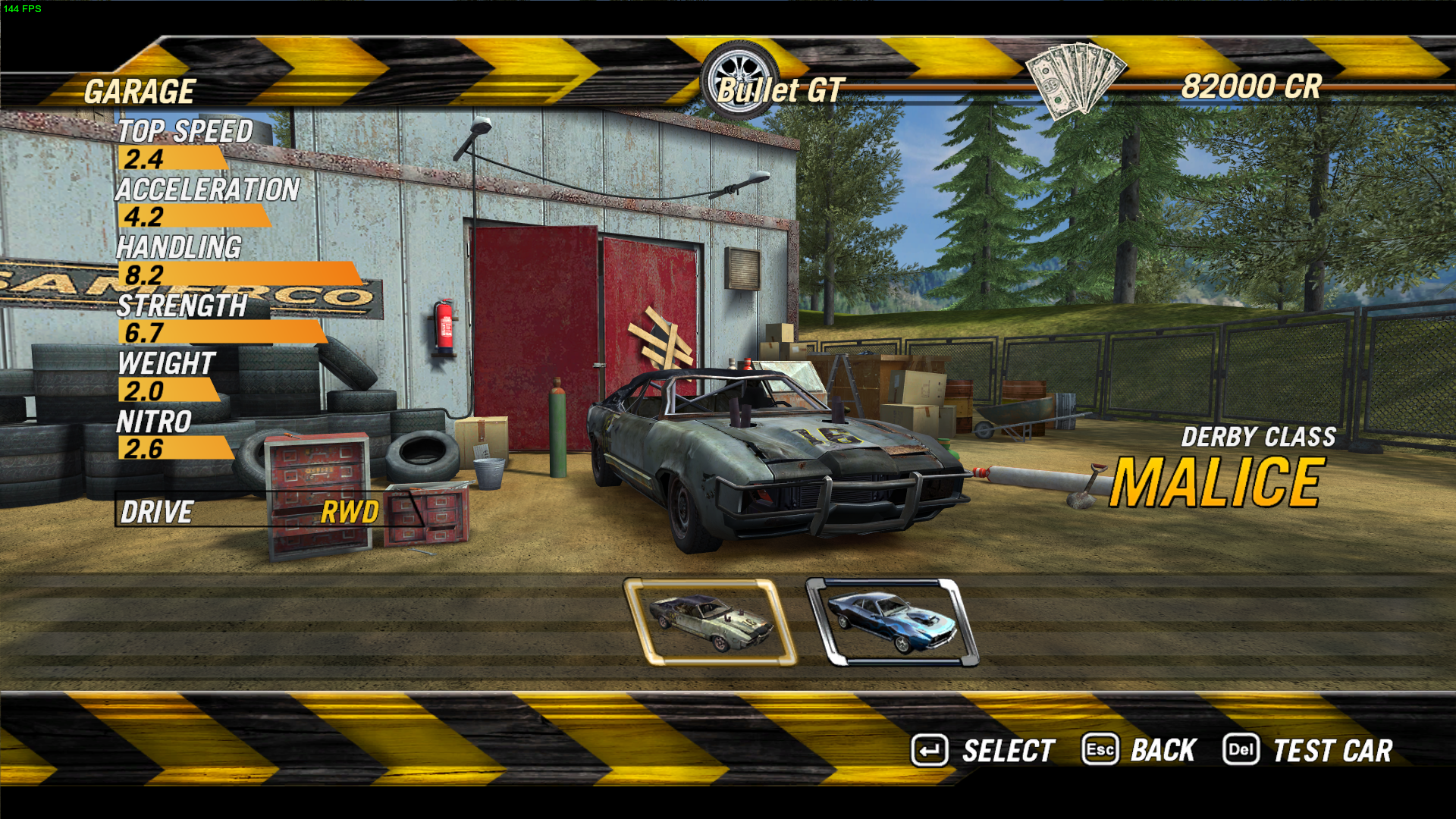 FlatOut 2 Menu Map